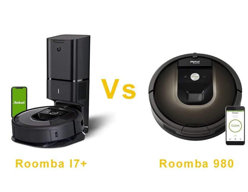 iRobot Roomba i7+ vs 980