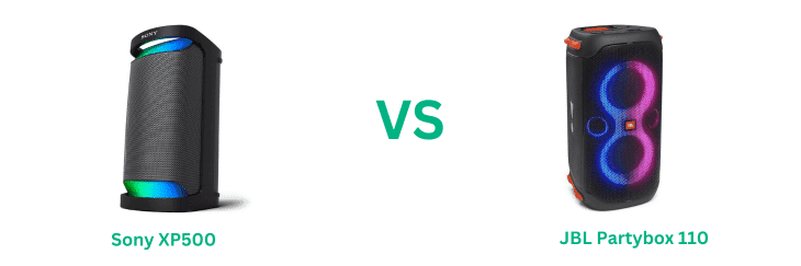 JBL Partybox 110 Vs Sony XP500